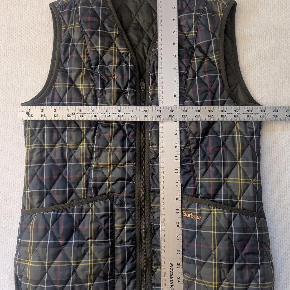 Quilted Green Plaid Vest by Barbour - Picture 2 of 7